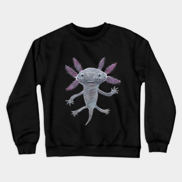 Axolotl Crewneck Sweatshirt by Bwiselizzy